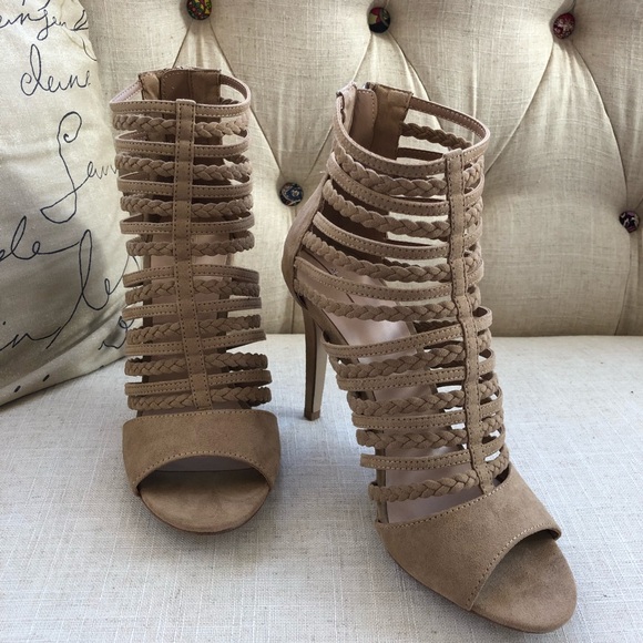nude gladiator heels